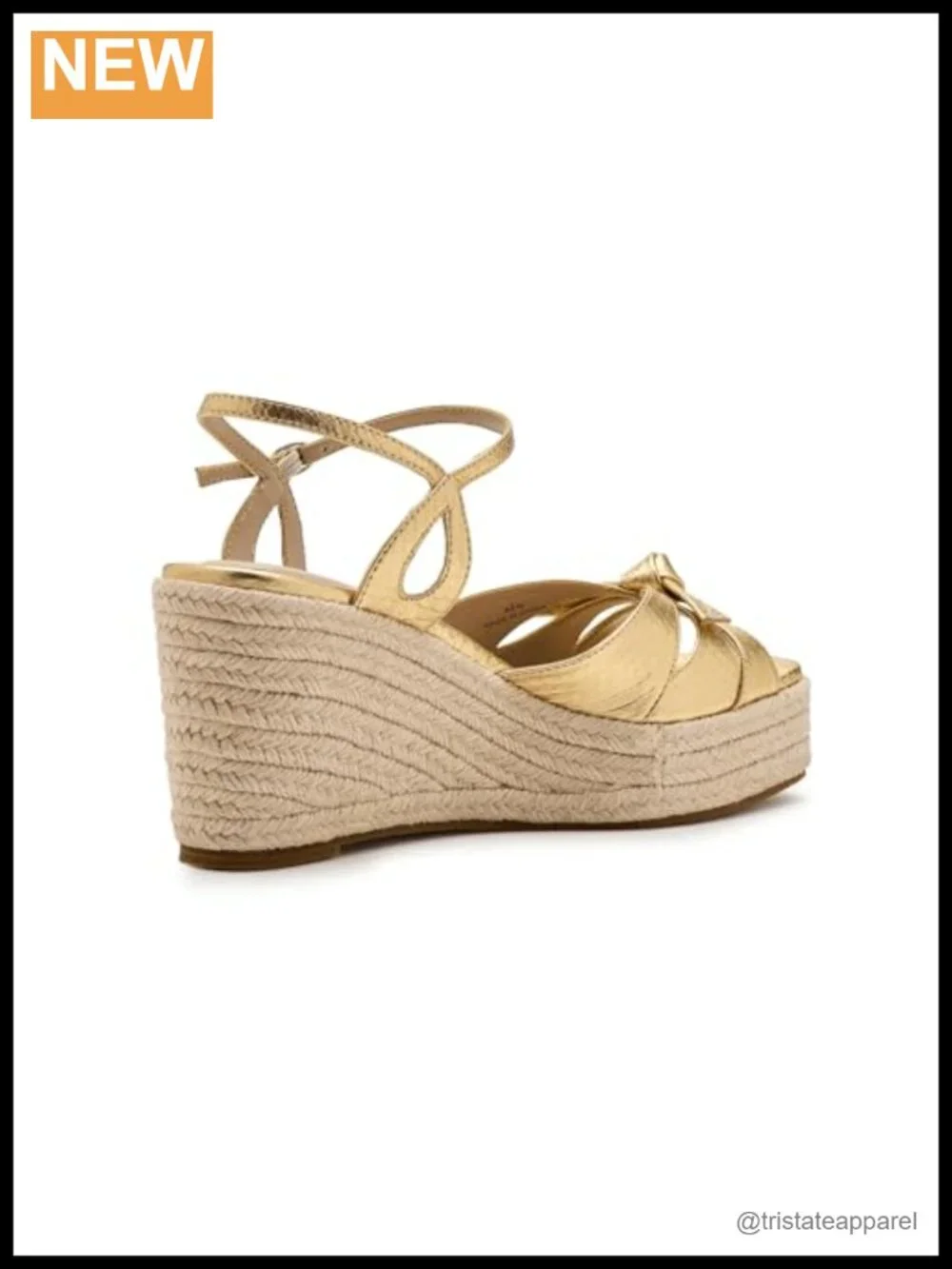 Pelle Moda Elbie Leather Platform Wedge Espadrille Sandals